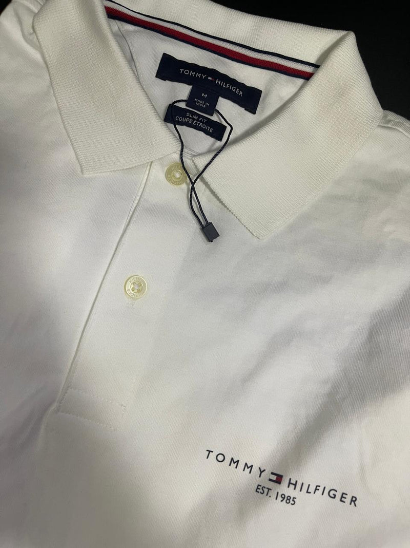 Polo masculina - Branca - Tommy hilfiger - Tamanho M