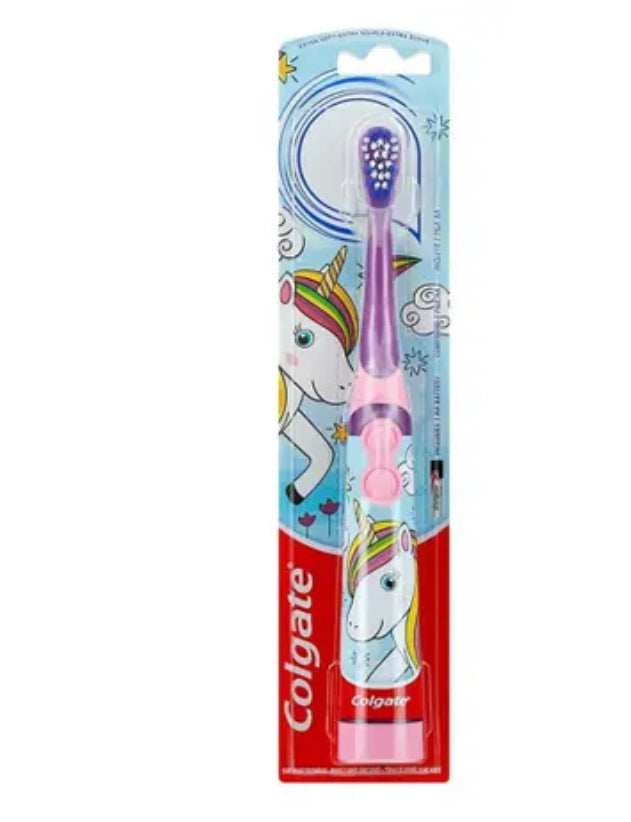 Escova De Dente Elétrica Colgate Infantil Rosa Unicornio