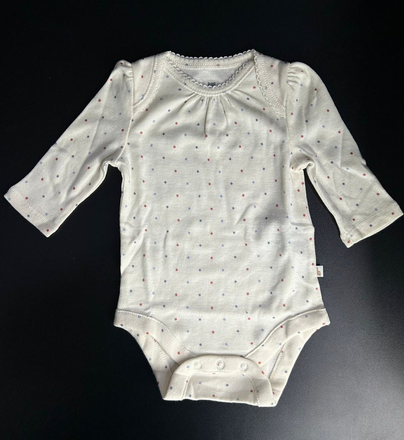 Body Gap Branco Bolinhas - 0-3 meses