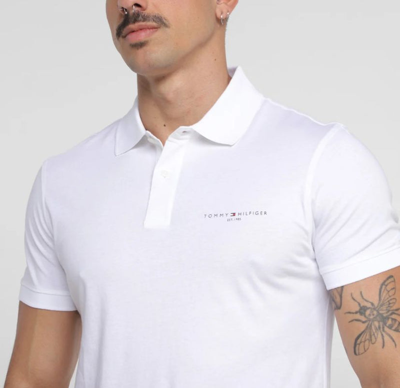 Polo masculina - Branca - Tommy hilfiger - Tamanho M