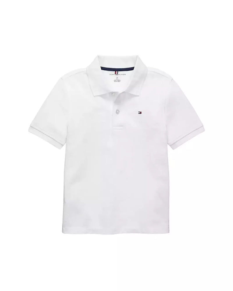 Camisa polo Tommy Hilfiger infantil branca