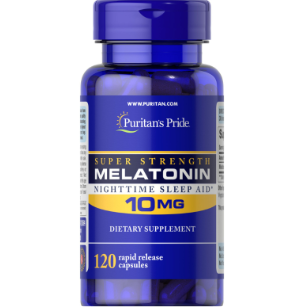 Melatonina 10mg Puritan's Pride - 120 capsulas