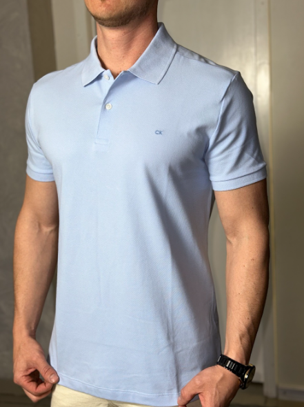 Polo Masculina - Azul Claro - Calvin Klein - Tamanho M