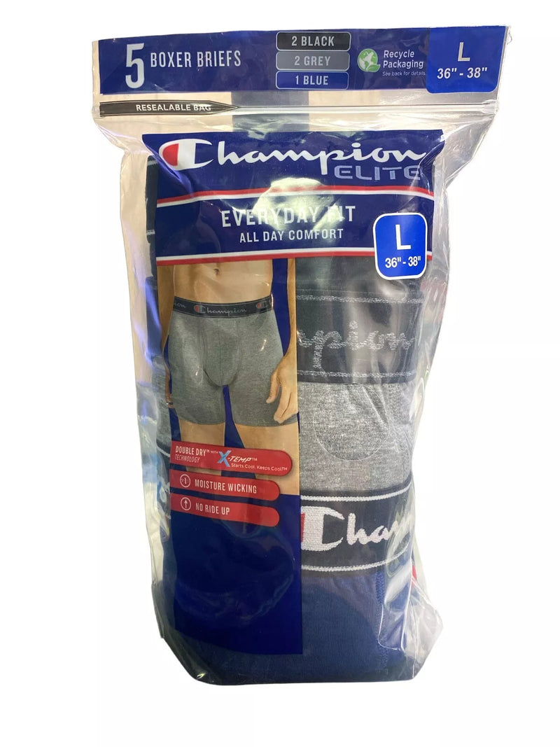 Kit Cuecas boxer - Masculinas Champion - 36-38