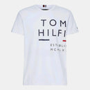 Camiseta Masculina TOMMY Hilfifiger Wrap Around Graphic Tee Branca M